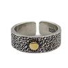 Handmade Vintage Sun Moon Couple Ring Set Adjustable Open Band Men Women Geometric Retro Jewelry