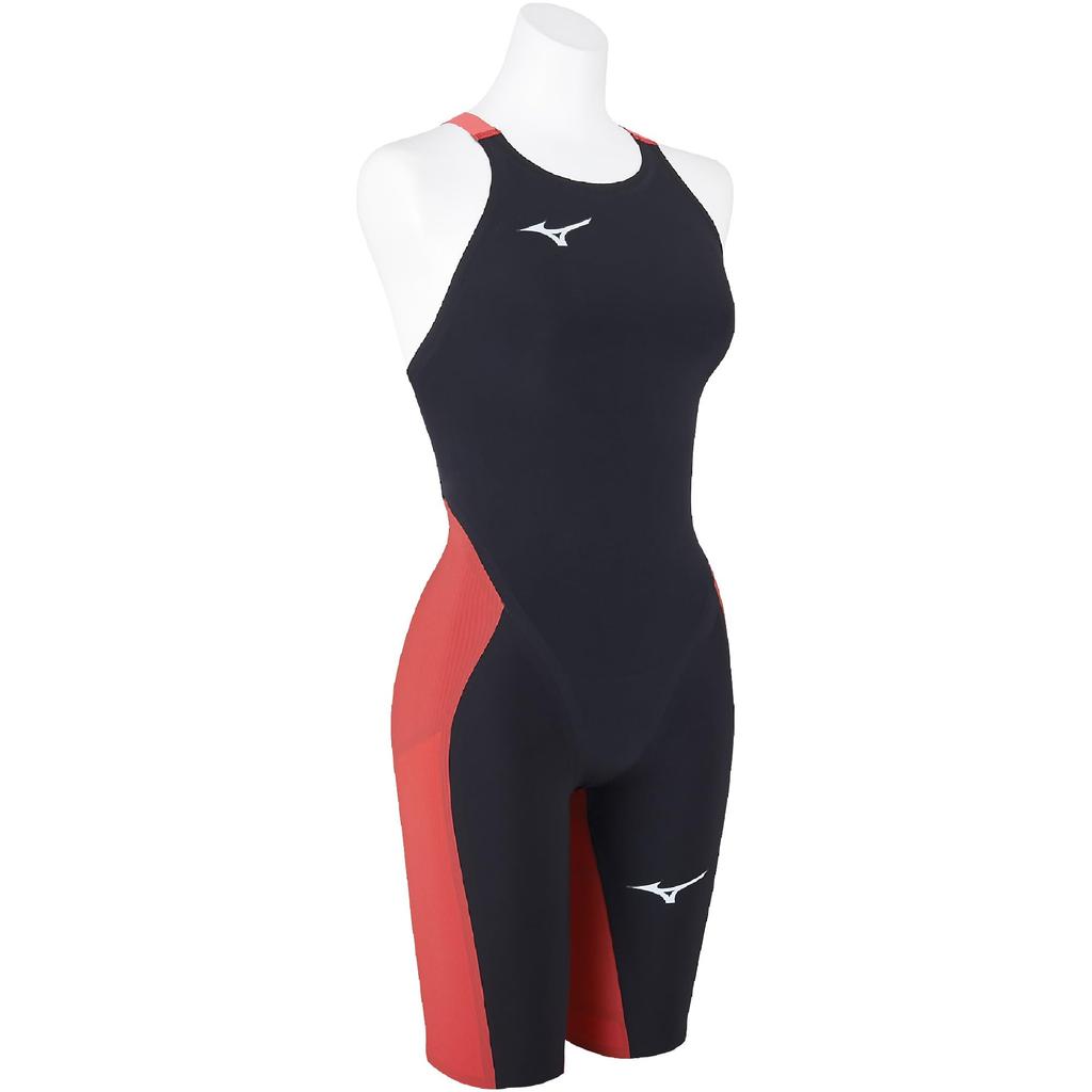Mizuno 6 CR Half FINA Black X Size for Competitive Women's GX-SONIC Suit, Approved, Red, L, N2MGA702, 96mm, Racing.