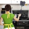 Long Handle Telescopic Fly Swatters Durable Plastic Heavy Stainless Duty Flyswatter Anti Slip Handle Mosquito Repellent Tools