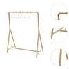 1/12 Dollhouse Garment Rack with Hangers Doll Accessories Decoration Handmade Mini Model for