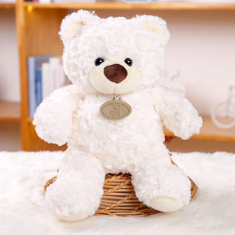 Cute Cartoon Watermelon Brown White Teddy Bear Plush Doll Toy For Gift Children