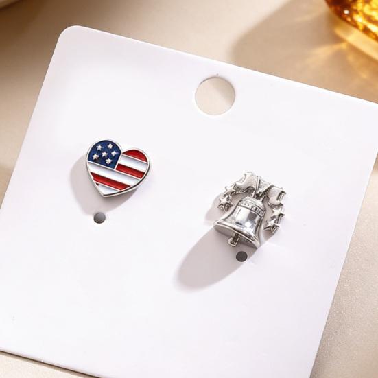 USA 250th Anniversary Jewelry for Women American Flag Necklace And Patriotic Earrings Set 1776-2026 Collectible Gift for Men Women