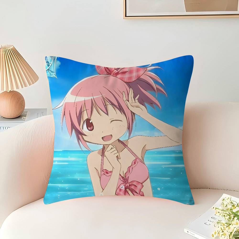 Puella Magi Madoka Magica Cushion Cover Pillow Cover Decor Pillowcase Printed Cushion Case For Couch