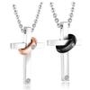 2025 Unique Creative Design Stainless Steel Cross Couple Necklace - Versatile and Fashionable