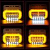 High Visibility 24V LED Flowing Side Markers Signal Lamp for Truck Adaptable To Harsh Weather, Improved Nighttime Safety