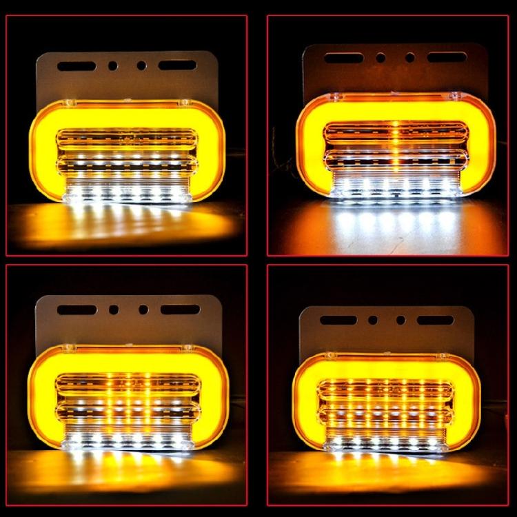 High Visibility 24V LED Flowing Side Markers Signal Lamp for Truck Adaptable To Harsh Weather, Improved Nighttime Safety