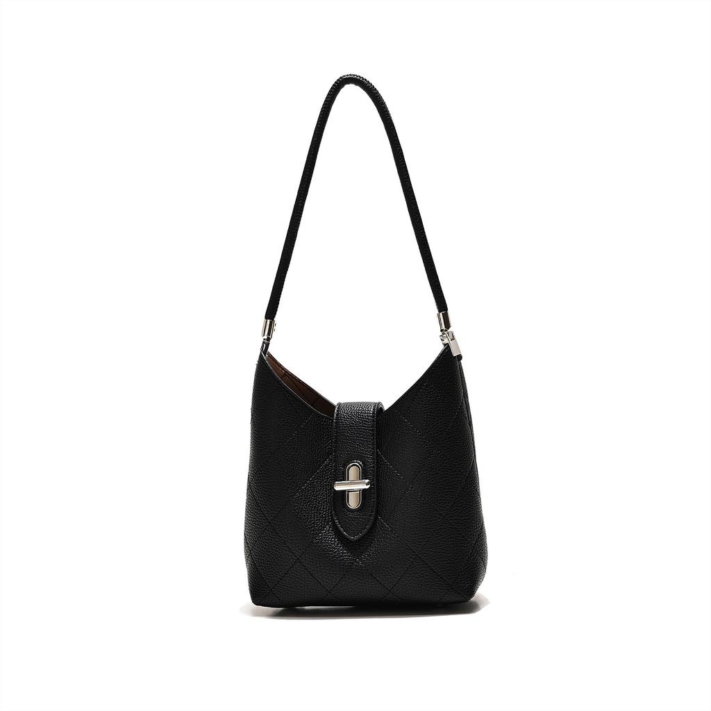 2026 New Fashion Casual Handheld Women's Bag Niche Shoulder Underarm Bag Premium Large Capacity Crossbody Bucket Bag
