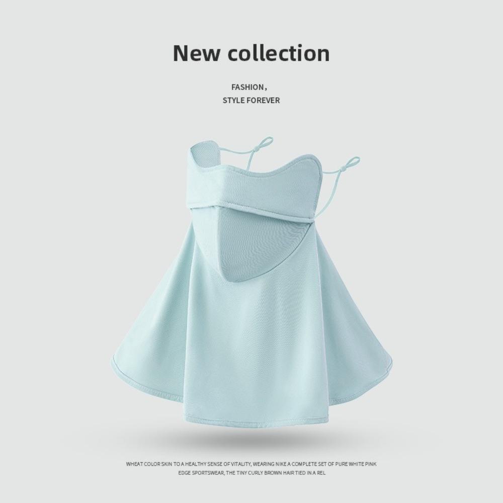 Anti-UV Ice Silk Sunscreen Mask Neck Protection Facial Gini New Bandana Scarfs  Outdoor Sports