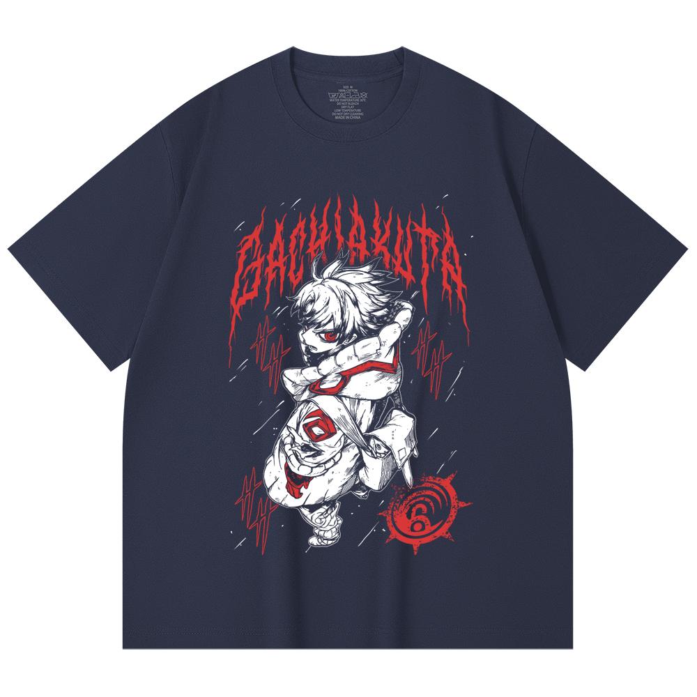 230 Gsm 100% Cotton Gachiakuta V2 Rudo Print Unisex Heavy Cotton T Shirt