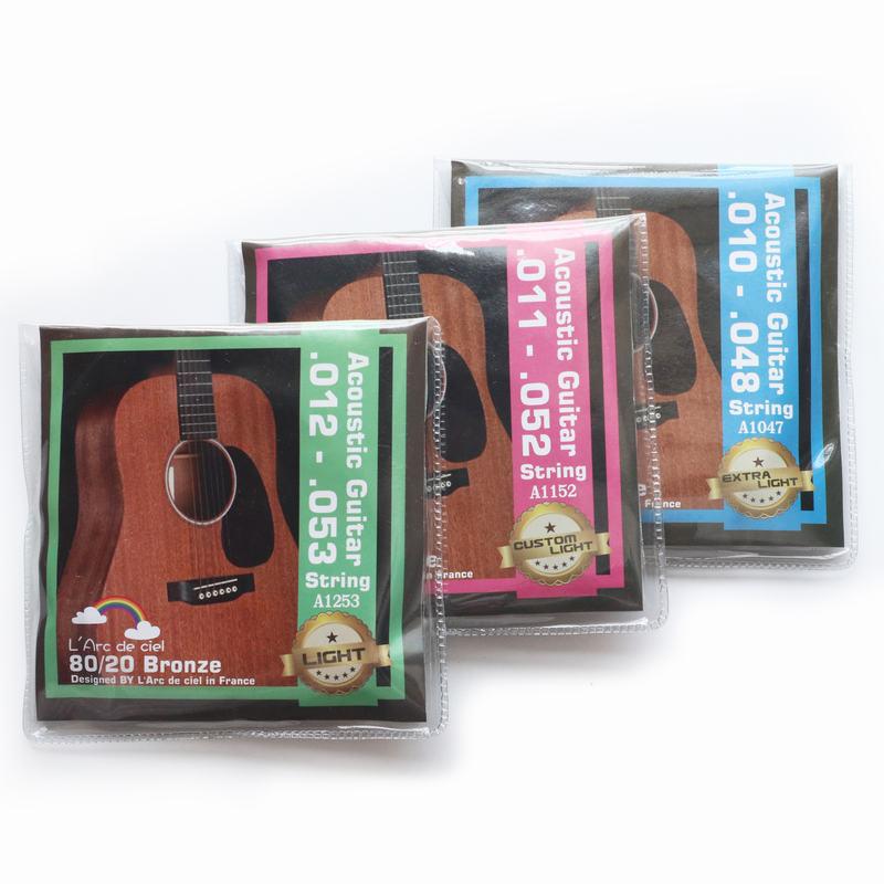 L'Arc de Ciel Messing Akustikgitarrensaiten, 6-Saiten Folk-Satz