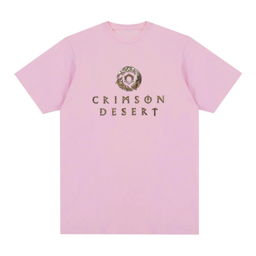 Crimson Desert Game Logo Print Tshirt High Quality Action Adventure Game TShirt SpringSummer Casual Comfortable Cotton Tee