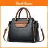 Street Style Pu Handbag With Top Zip Closure And Letter Decor For Daily Use