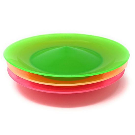 Sada 3 točících talířů JUGGLE 4 FUN [Spinkle] (s hůlkou) (růžová, zelená, oranžová)