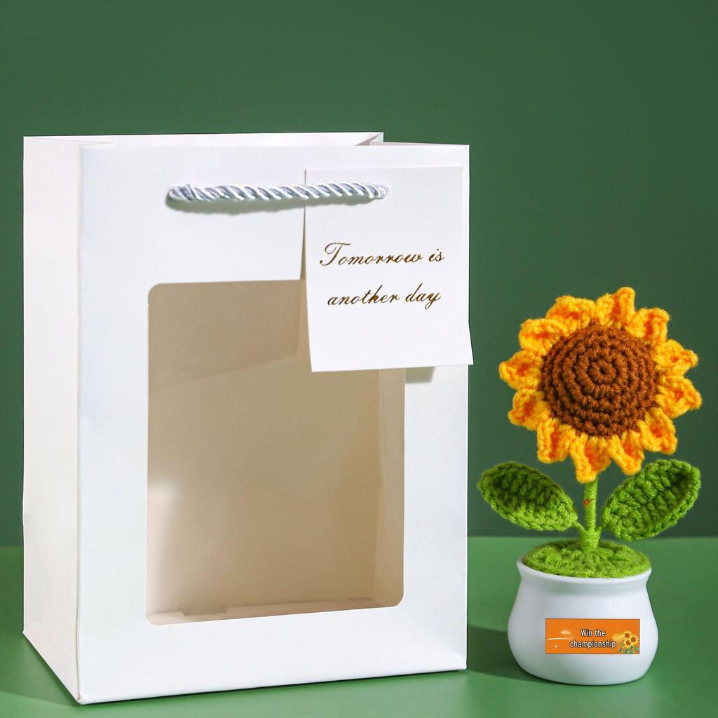 Sunflower Handmade Crochet Bouquet - Teacher's Day or Birthday Gift