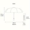 Music Notes & Piano Keys Umbrella - Automatic Open/Close, Shielding, Sturdy 8-Rib Frame, Elegant Black & Golden Musical design