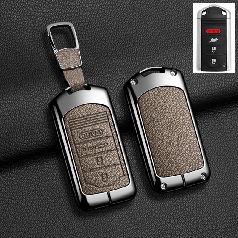 Auto-Fernschlüsselhülle Abdeckung Fob Für Acura Ilx Mdx Zdx Rdx Tlx Rl Tl 2009 - Zinklegierung Leder Schutz Schlüsselanhänger Zubehör