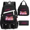 Kpop Witch Hunters Peripheral Backpack Portable Lunch Bag Pencil Bag School Bag Student Backpack Three-Piece Set