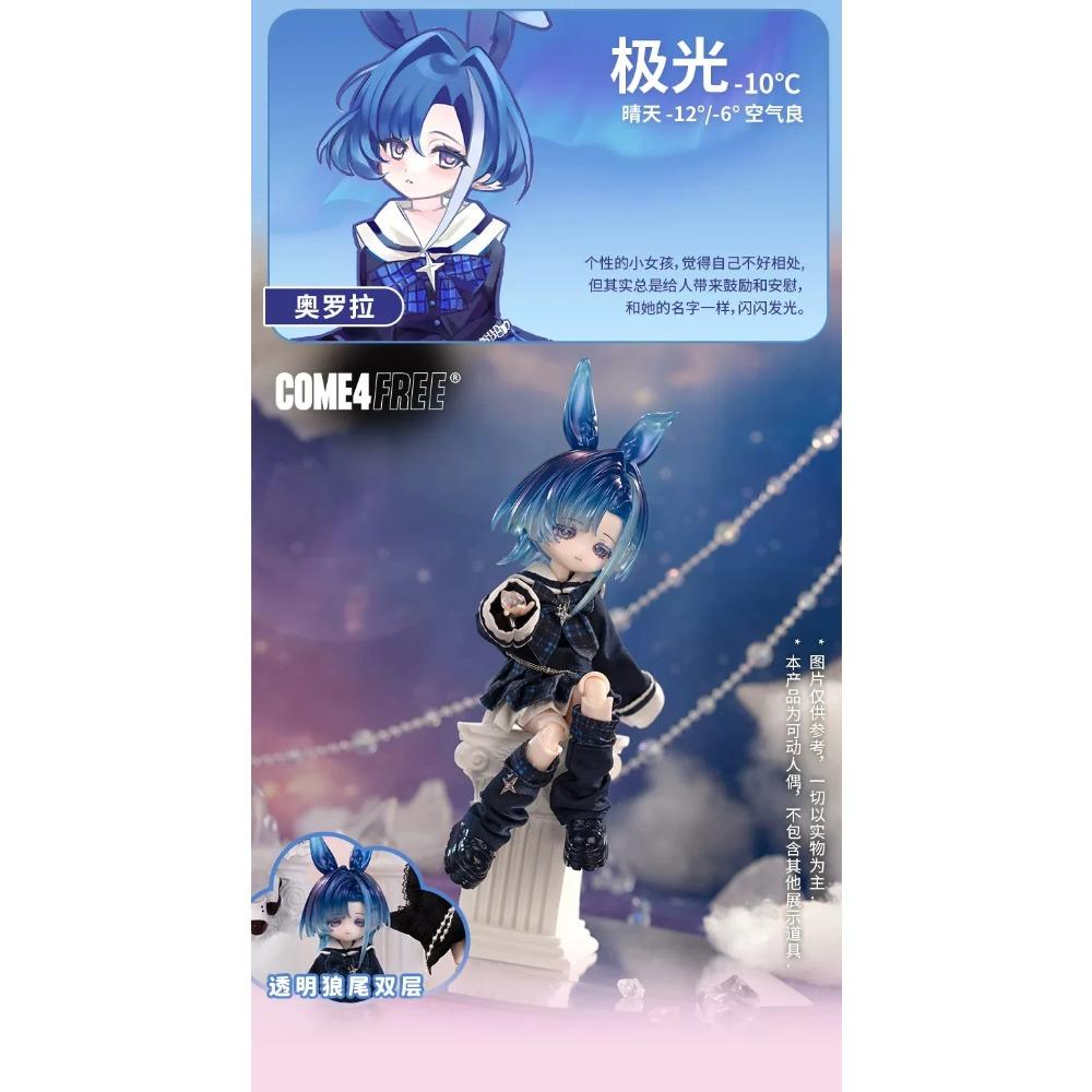 Come4free 1/12 Bjd Blind Box Bonnie Meteorological Star Language Series Kawaii Rabbit Bjd Decora Articulated Action Figures Toy