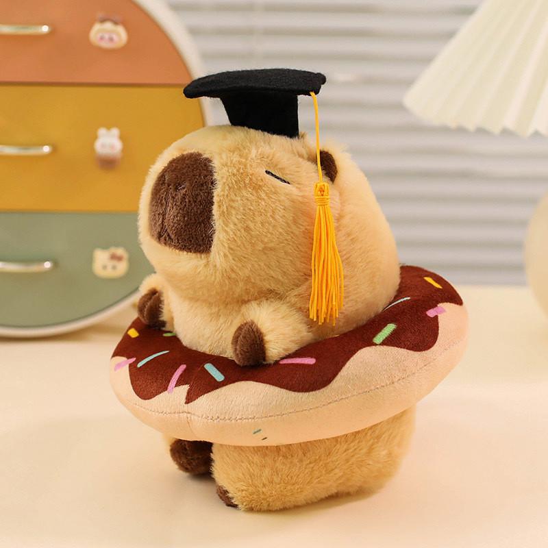 Plush Toy Capybara Soft Short Plush Stuffed With Pp Cotton Fill Gift Graduation