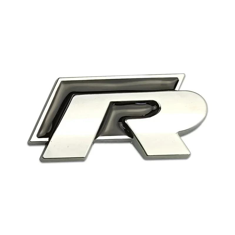 3D Metal R Rline Badge Car Front Grille Emblem Rear Trunk Stickers for Volkswagen VW Golf GTI Jetta Passat B5 Tiguan Touran MK8 Zq6