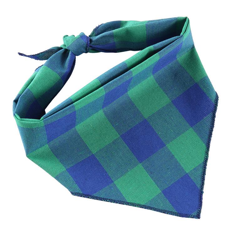 Cotton Pet Printed Triangle Bandana Striped Birthday Scarf for Large Dogs (as the picture,S 58 41 41)