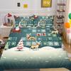 Kemila 3D Bedding Set Christmas Elk Pattern Duvet Cover Comforter Bed Linen Single Twin Full Queen Size Kids Girl Boys Gift Home Decor