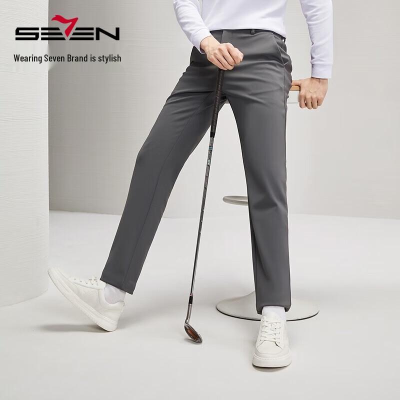 Septwolves Warm Fleece Men's Straight Leg Stretch Casual Pants
