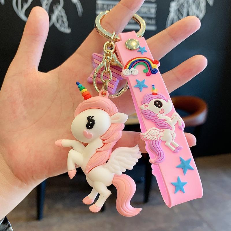 Keychain Korean Version of Creative Pendant Couple Small Gift Schoolbag Pendant Colorful Pony