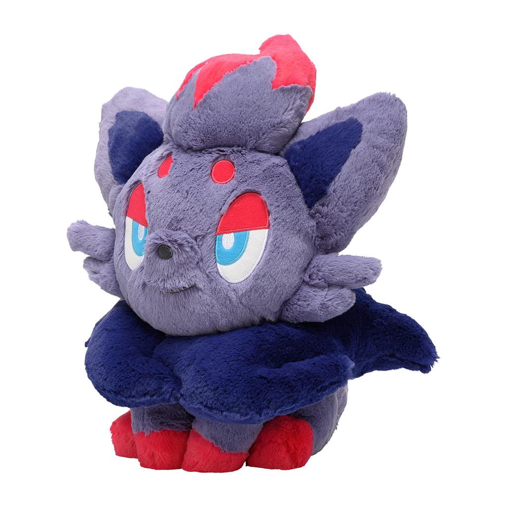 Pokémon Center Original Fluffy Hug Plush Zorua 39 x 29 x 33 cm (H x W x D)