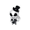 Halloween Copper Skull Charm Luminous Pumpkin Ghost Clown Bead Pendant Ring Necklace Bracelet Diy Jewelry Gift