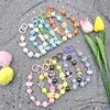 Handmade Acrylic Doll Letter Beaded Phone Chain Keychain Bag Pendant