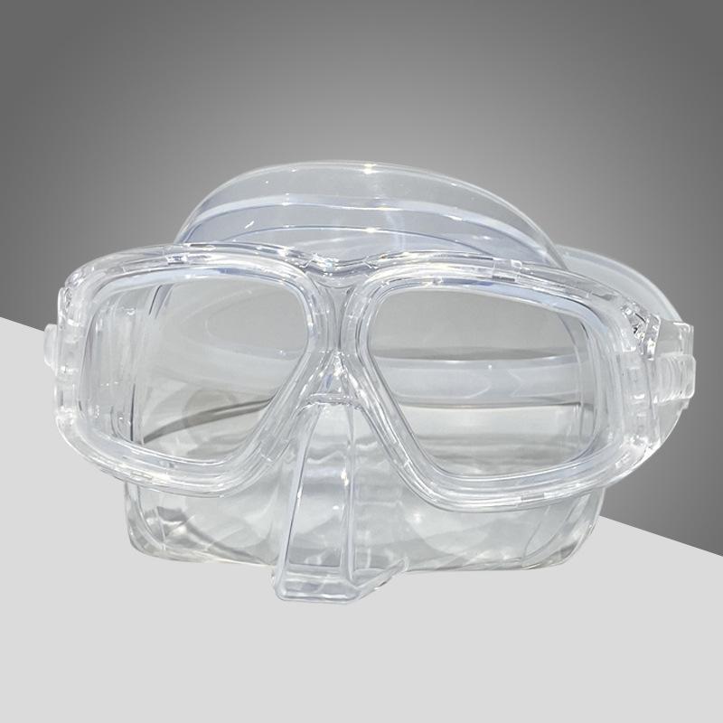 Free Anti-fog Diving Goggles Transparent Silicone Snorkeling Mask