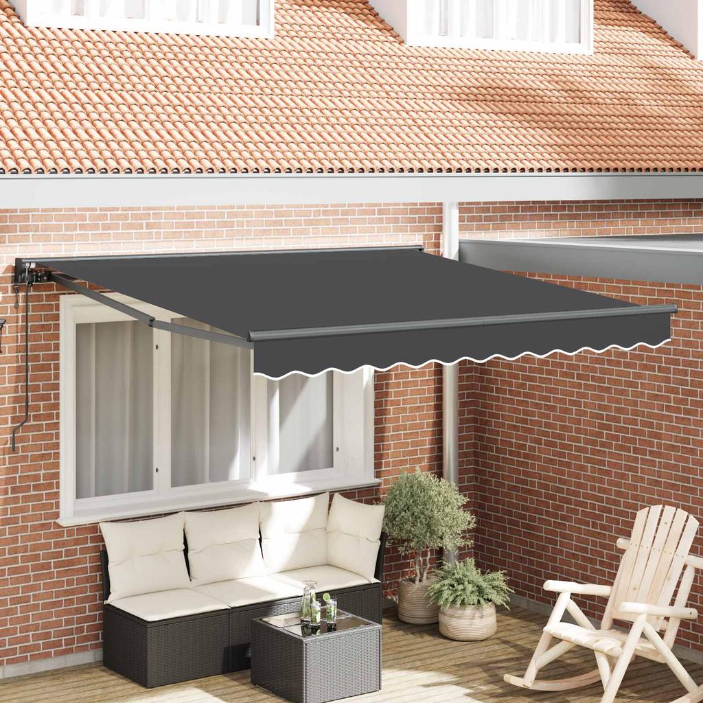 Retractable Awning Frame Anthracite 300 X 250 Cm