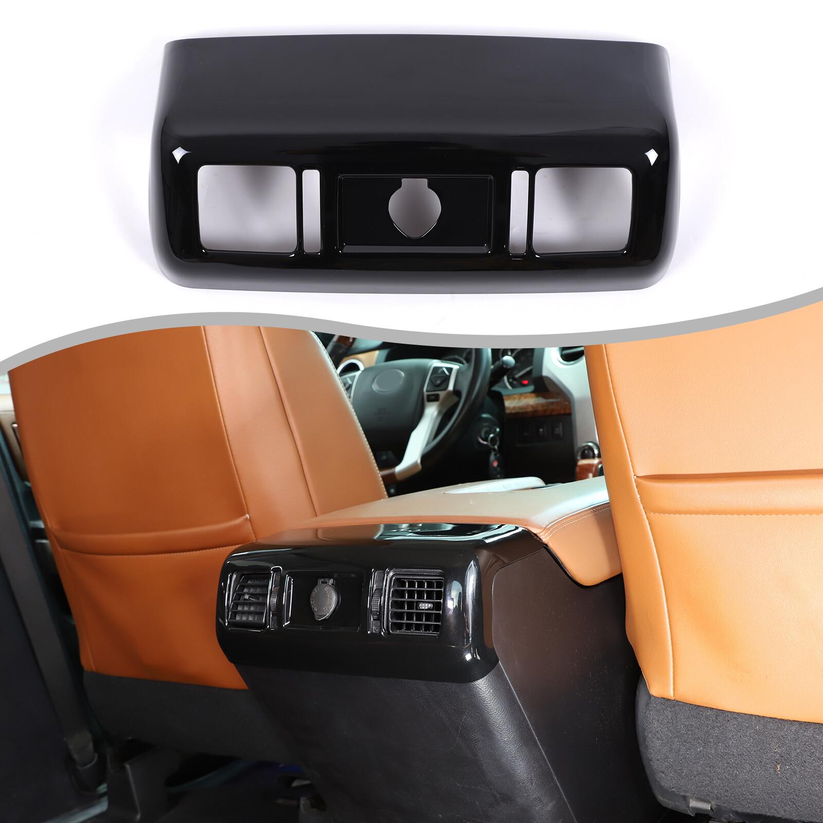 Glossy Piano Black ABS Rear Air Vent Trim Frame For Toyota Tundra 2007-