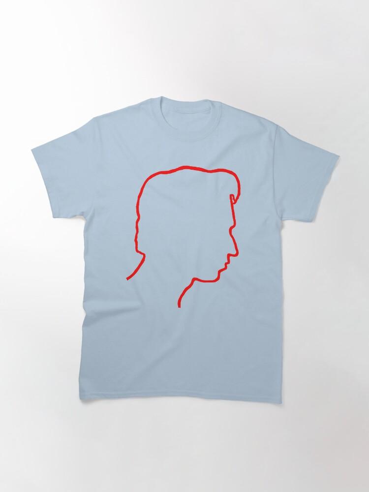 Depeche Mode Alan Wilder Recoil Profile Red Outline Black Background Classic T-Shirt