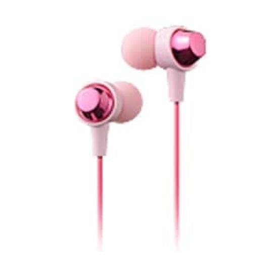 

Hitachi Maxell Headphones Pink x In-Ear (Earphones), Pink, MXH-C110MXPP