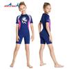 Kids 2.5mm Neoprene Wetsuit Girls Warm Full-Body Dive Suit Snorkeling Swimming Surfing