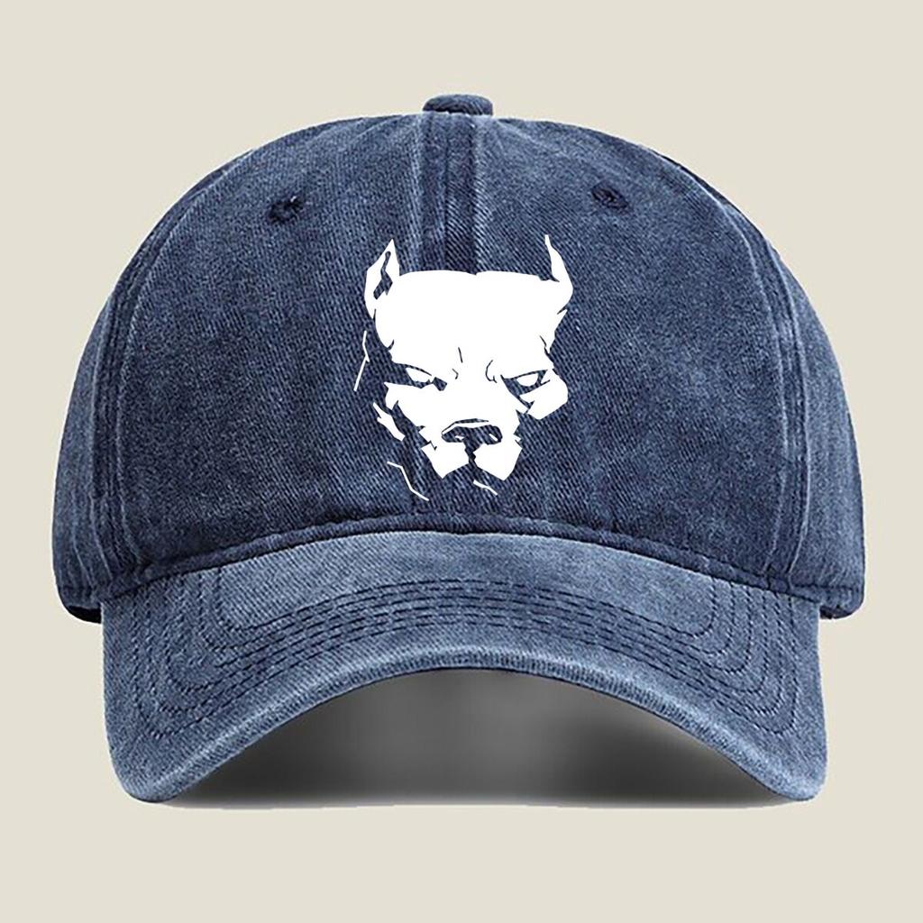 Devilish Face Silhouette Fashion Washed Baseball Cap Hat Outdoor Activities