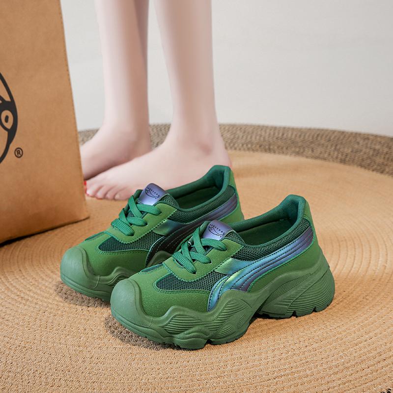 CRLAYDK Fashion Women's Walking Shoes Mesh Slip On Nurse Work Breathable Sneakers Platform Comfortable Loafers Casual Tennis