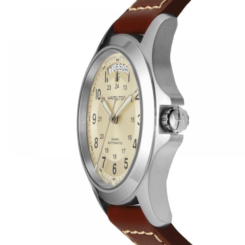 Reloj Hamilton H64455523 Khaki Field King de cuero para hombre
