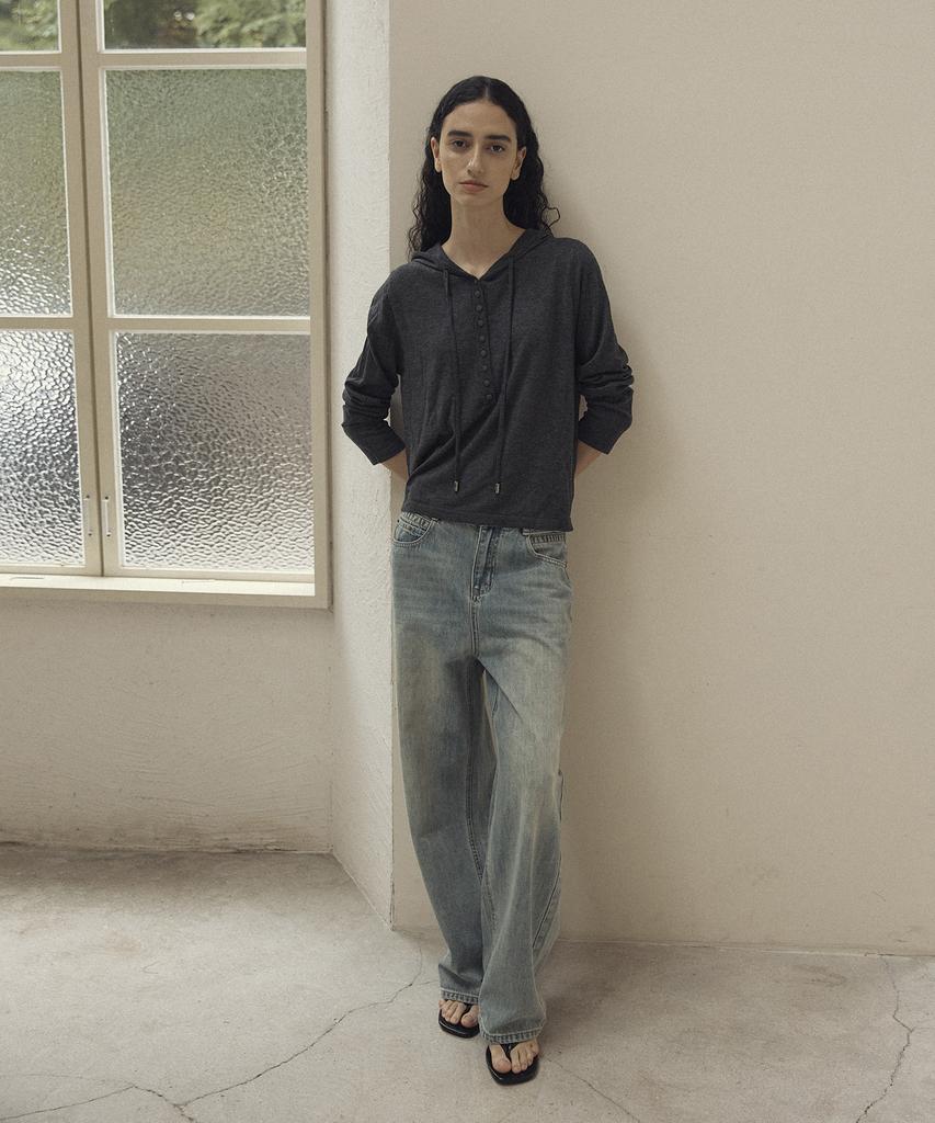 LAFELSORTOF Wool Blended Hooded Knit