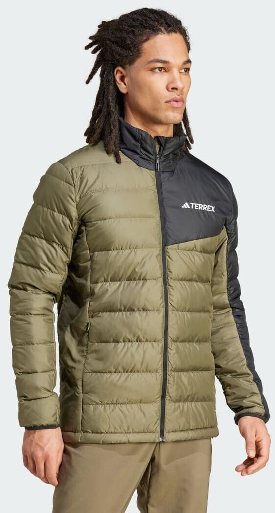 Demi-season Jacket Adidas Terrex Multi Light Down Jacket Olive Strata / Black (JE6711)