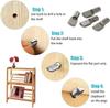 20/80pcs Shelf Support Pegs Cabinet Closet Laminate Pins Glass Nickel Plated Pin Fixing Bracket Shelf Bracket Furniture Hardware