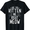 Are You Kitten Me Right Meow Funny Cat Joke Cat Meme T-Shirt