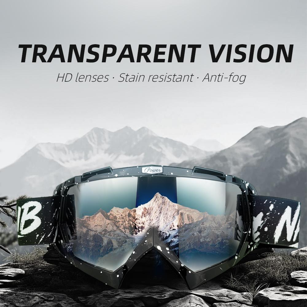 NAFEIB Occhiali da Moto Occhiali Motocross ATV MX Off Road Occhiali Anti-UV Protezione Casco Moto da Cross Maschera Antivento