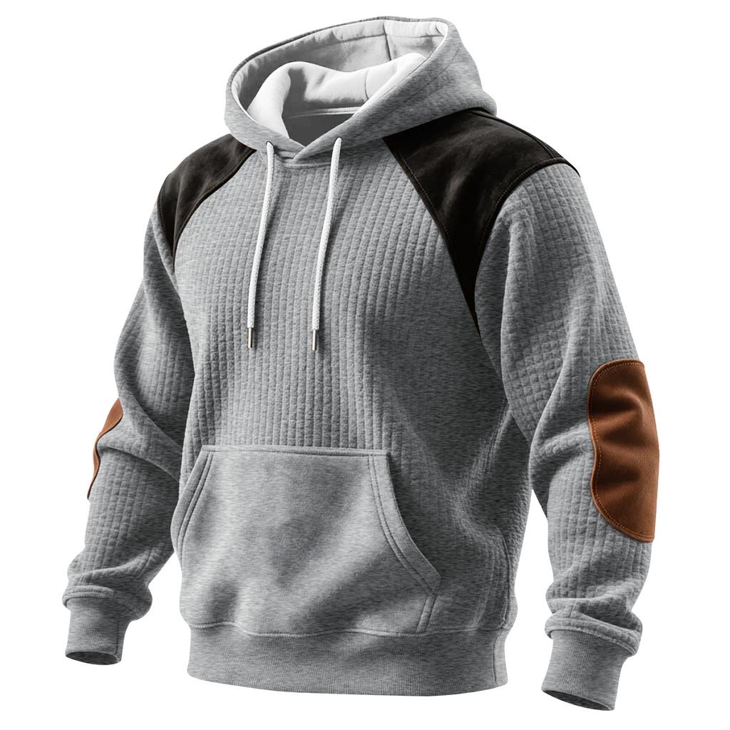 Men's Colorblock Sweatshirt Hoodie Men's Sports Large Size Casual Sweatshirt