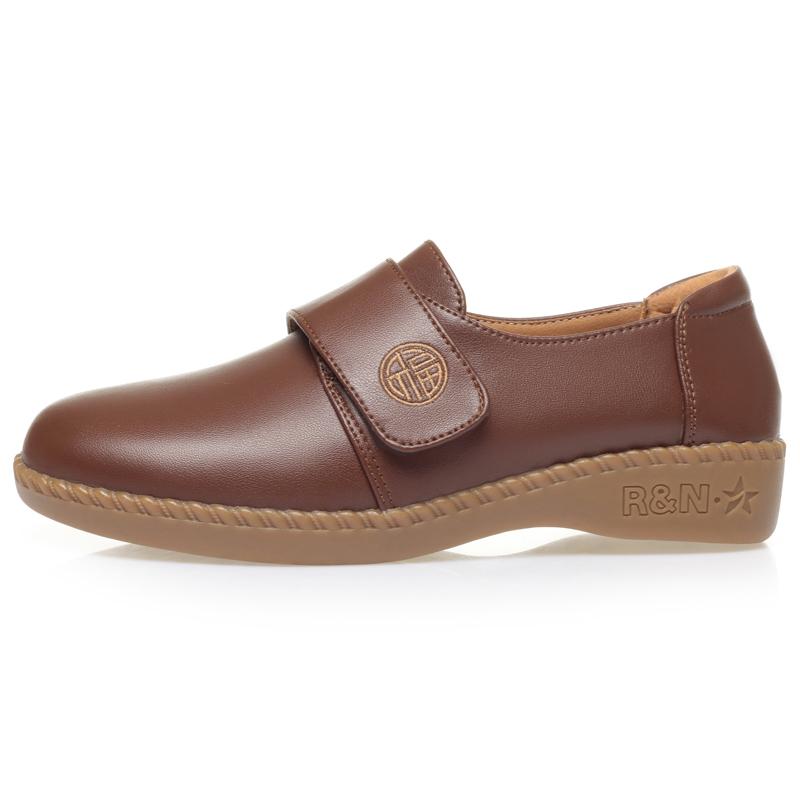 Fashion AIYUQI 2025 new women's loafers Non-slip and comfortable flat soles Women shoes Large size shoes for middle-aged mothers female