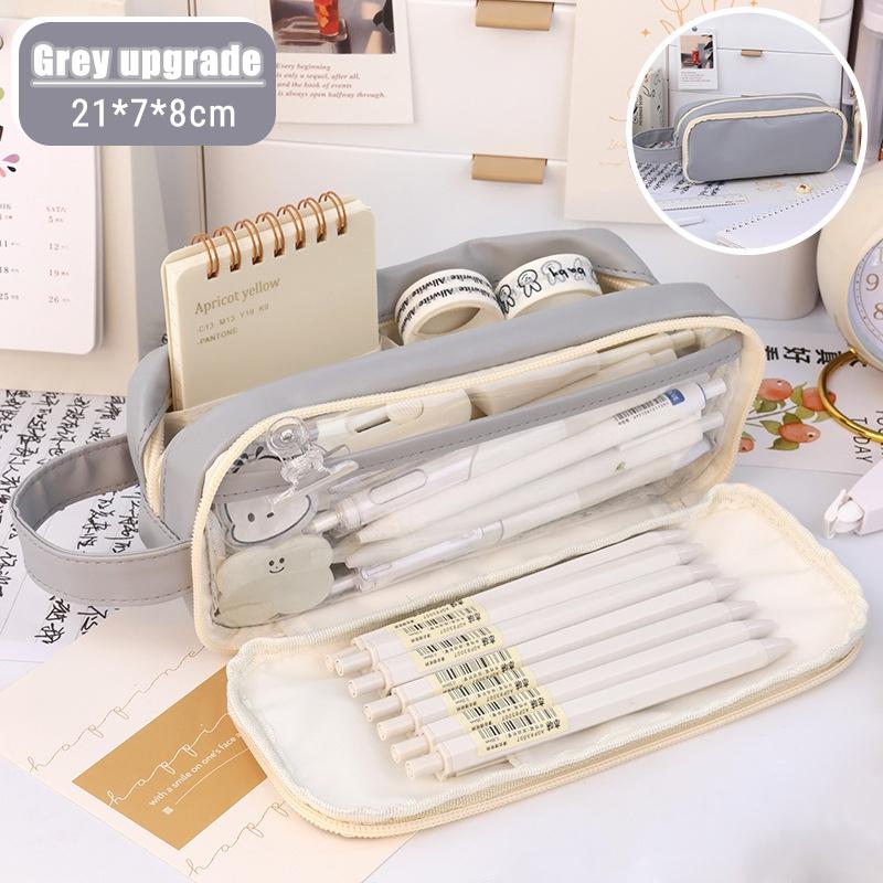 

Большая вместимость пенала портативная ручка сумка для ручек многофункциональная косметичка для путешествий школьные офисные канцелярские принадлежности