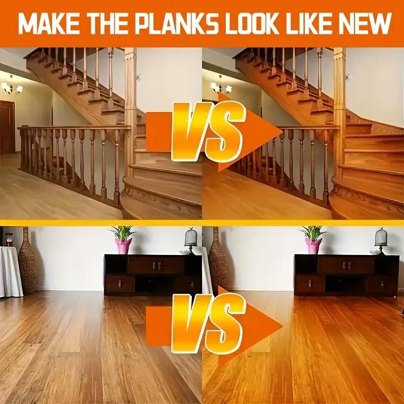 Wood Floor Polishing Kit-Solid Wood Polish for Mahogany Furniture and Floors,Suitable for Wooden Floors and Composite Panels