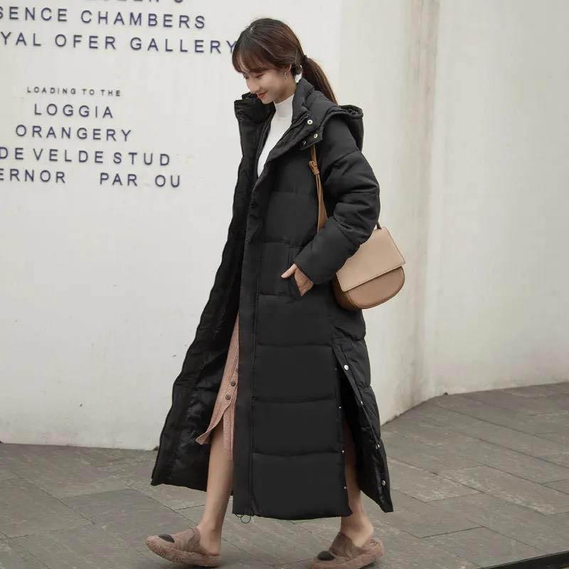 Clothes Women's Jacket Winter Mid-length Korean Style Small Student Jacket Loose and Thick
